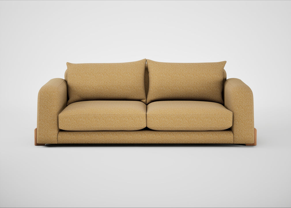Nuvola 4 Seater Sofa Boucle Tweed Citrine / Natural