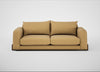 Nuvola 4 Seater Sofa Boucle Tweed Citrine / Walnut Stained