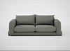 Nuvola 4 Seater Sofa Boucle Tweed Lapis / Walnut Stained