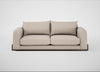 Nuvola 4 Seater Sofa Boucle Tweed Pearl / Walnut Stained