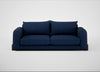 Nuvola 4 Seater Sofa Broad Weave Lagoon / Walnut Stained