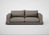 Nuvola 4 Seater Sofa Broad Weave Pebble / Black