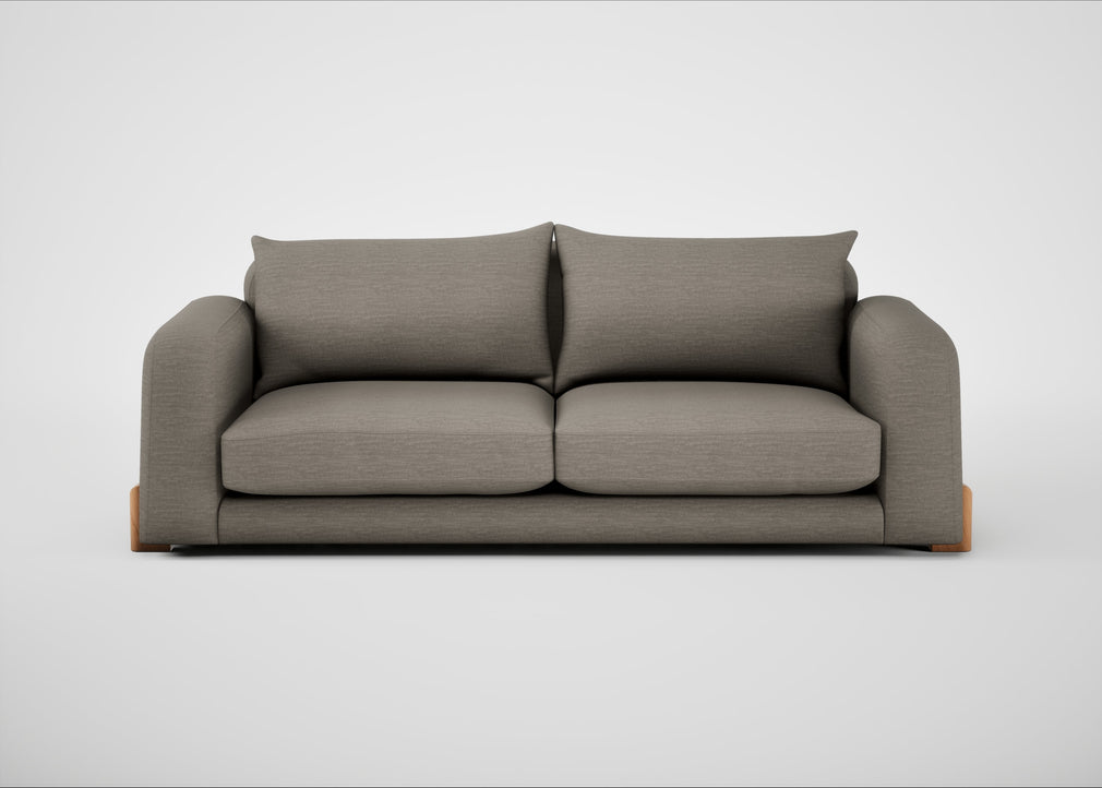 Nuvola 4 Seater Sofa Broad Weave Pebble / Natural