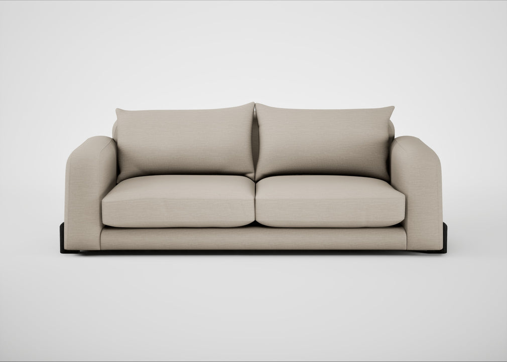 Nuvola 4 Seater Sofa Broad Weave Putty / Black