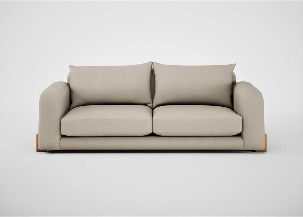 Nuvola 4 Seater Sofa Broad Weave Putty / Natural