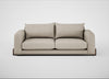 Nuvola 4 Seater Sofa Broad Weave Putty / Walnut Stained
