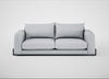 Nuvola 4 Seater Sofa Broad Weave Tin / Black