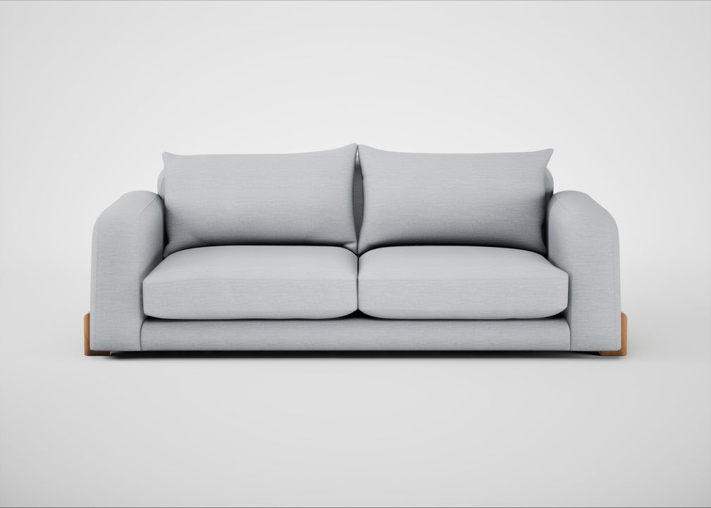 Nuvola 4 Seater Sofa Broad Weave Tin / Natural