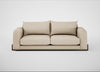 Nuvola 4 Seater Sofa Brushed Cotton Oat / Walnut Stained