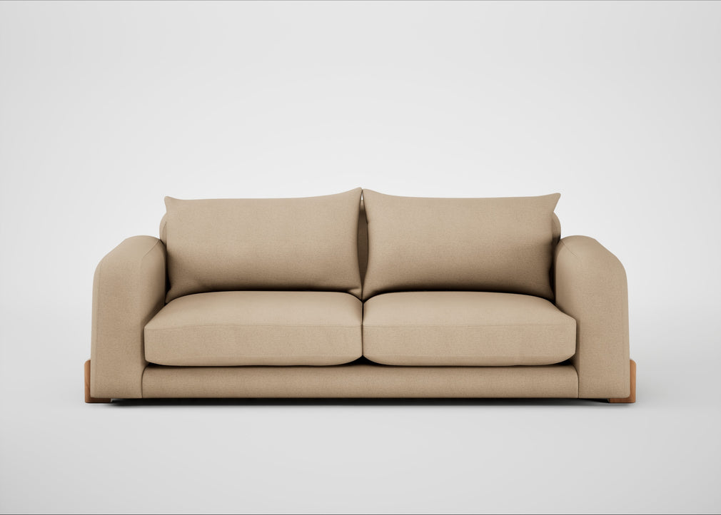Nuvola 4 Seater Sofa Capelo Linen-Cotton Bamboo / Natural