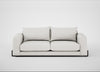 Nuvola 4 Seater Sofa Capelo Linen-Cotton Sea Salt / Black