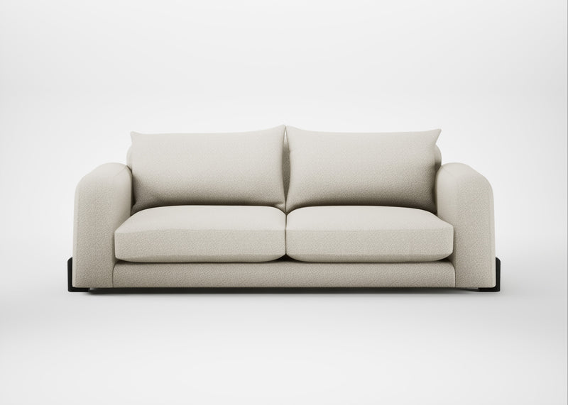 Nuvola 4 Seater Sofa Chunky Boucle Ecru / Black