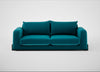 Nuvola 4 Seater Sofa Cotton Velvet Teal / Black