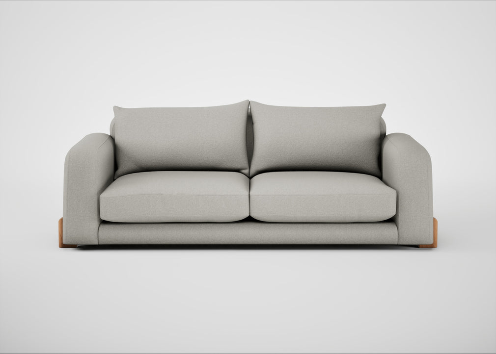 Nuvola 4 Seater Sofa Melton Wool Limestone / Natural