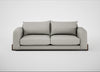 Nuvola 4 Seater Sofa Melton Wool Limestone / Walnut Stained