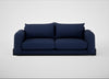 Nuvola 4 Seater Sofa Melton Wool New Navy / Black