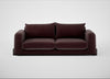 Nuvola 4 Seater Sofa Smart Luxe Velvet Acorn / Black