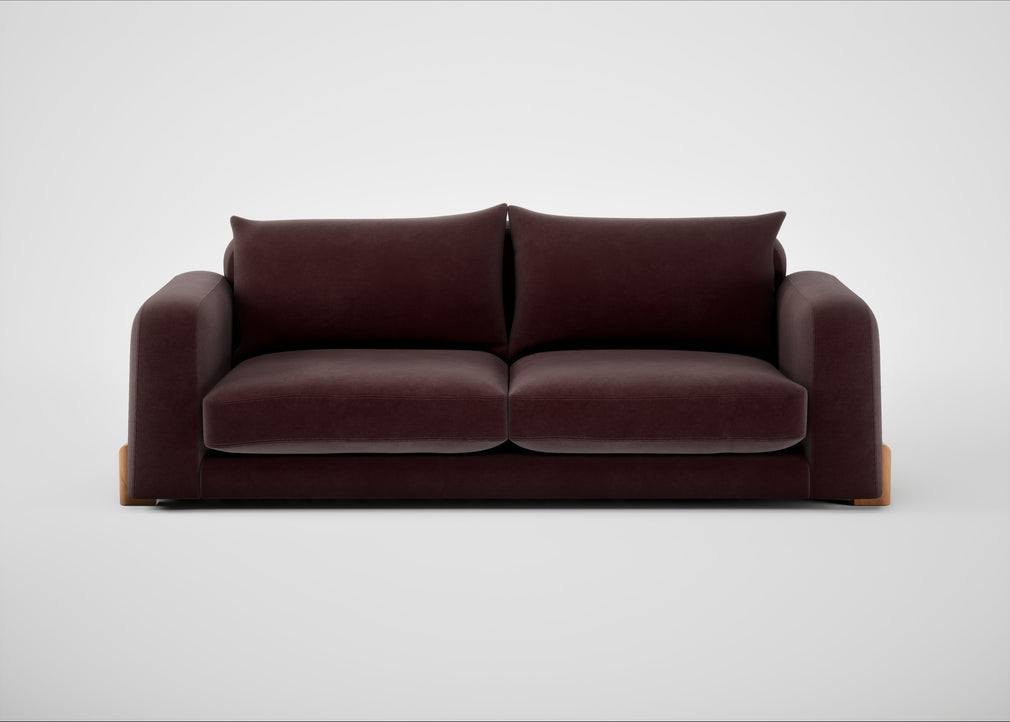 Nuvola 4 Seater Sofa Smart Luxe Velvet Acorn / Natural