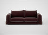 Nuvola 4 Seater Sofa Smart Luxe Velvet Acorn / Walnut Stained