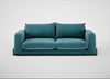 Nuvola 4 Seater Sofa Smart Luxe Velvet Airforce Blue / Black