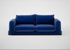 Nuvola 4 Seater Sofa Smart Luxe Velvet Azure / Black