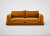 Nuvola 4 Seater Sofa Smart Luxe Velvet Cognac / Black