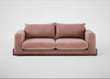 Nuvola 4 Seater Sofa Smart Luxe Velvet Dusky Pink / Black