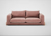 Nuvola 4 Seater Sofa Smart Luxe Velvet Dusky Pink / Natural