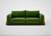 Nuvola 4 Seater Sofa Smart Luxe Velvet Grass / Walnut Stained