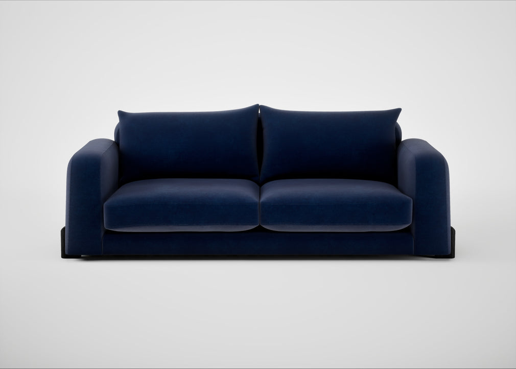 Nuvola 4 Seater Sofa Smart Luxe Velvet Midnight / Black