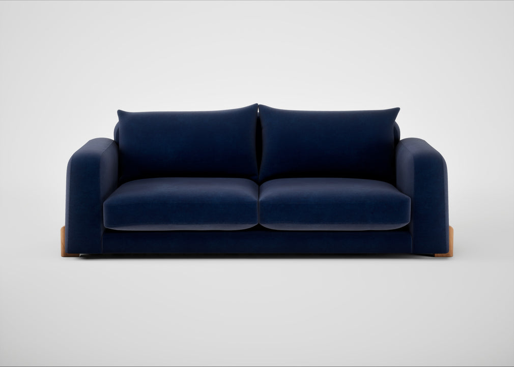 Nuvola 4 Seater Sofa Smart Luxe Velvet Midnight / Natural
