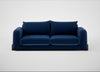 Nuvola 4 Seater Sofa Smart Luxe Velvet Midnight / Walnut Stained