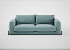 Nuvola 4 Seater Sofa Smart Luxe Velvet Mineral Blue / Black