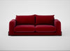 Nuvola 4 Seater Sofa Smart Luxe Velvet Mulberry / Black