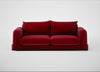Nuvola 4 Seater Sofa Smart Luxe Velvet Mulberry / Walnut Stained