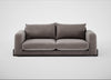 Nuvola 4 Seater Sofa Smart Luxe Velvet Mushroom / Black