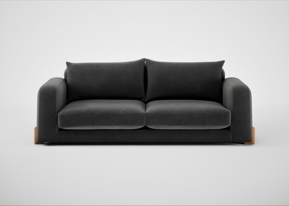 Nuvola 4 Seater Sofa Smart Luxe Velvet Nickel / Natural