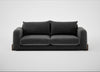 Nuvola 4 Seater Sofa Smart Luxe Velvet Nickel / Walnut Stained