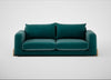 Nuvola 4 Seater Sofa Smart Luxe Velvet Ocean Green / Natural