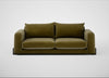 Nuvola 4 Seater Sofa Smart Luxe Velvet Peridot / Black