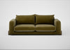 Nuvola 4 Seater Sofa Smart Luxe Velvet Peridot / Walnut Stained