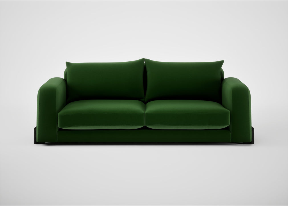 Nuvola 4 Seater Sofa Smart Velvet Forest / Black