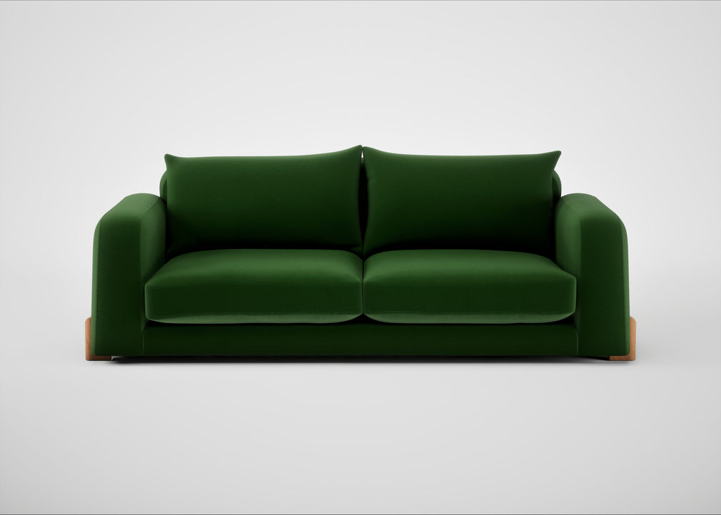 Nuvola 4 Seater Sofa Smart Velvet Forest / Natural