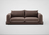 Nuvola 4 Seater Sofa Smart Velvet Mouse / Black