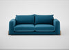 Nuvola 4 Seater Sofa Smart Velvet Ocean Blue / Natural