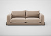 Nuvola 4 Seater Sofa Smart Velvet Pebble / Black
