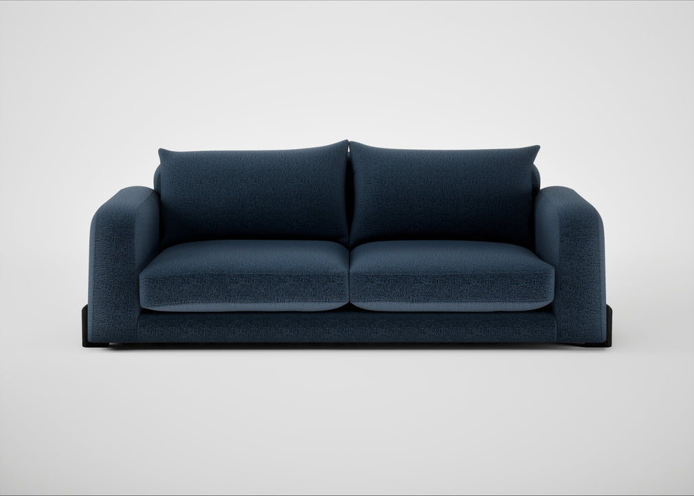 Nuvola 4 Seater Sofa Boucle Velvet Space / Black