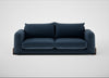 Nuvola 4 Seater Sofa Boucle Velvet Space / Walnut Stained