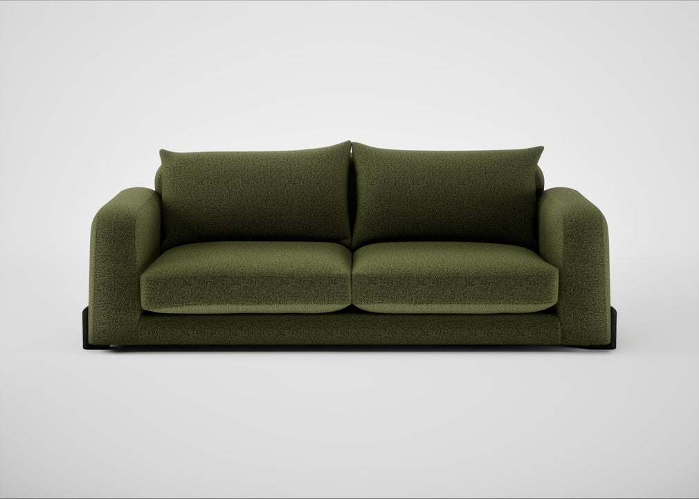 Nuvola 4 Seater Sofa Boucle Velvet Wilder / Black