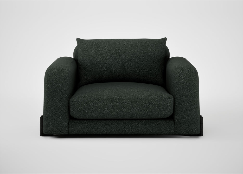 Nuvola Loveseat Boucle Fern / Black